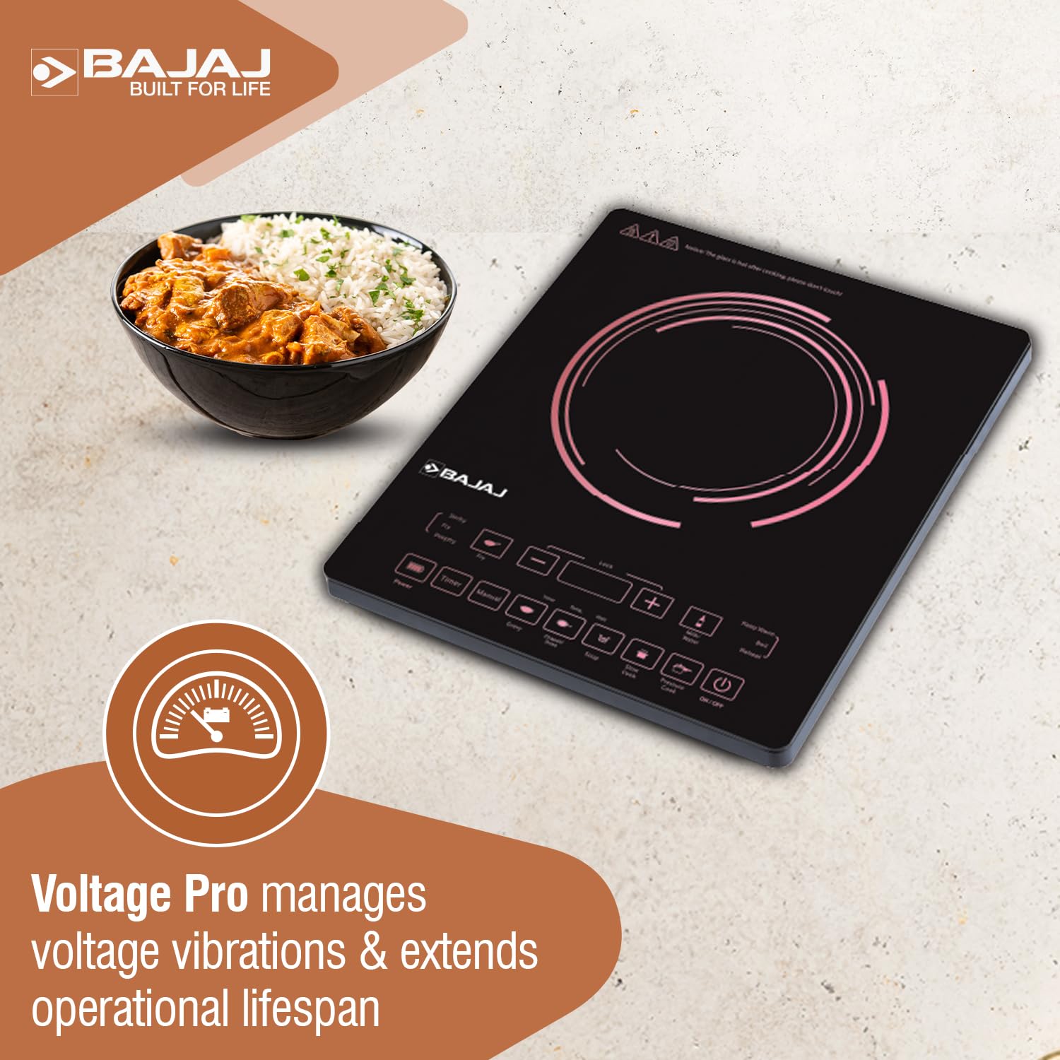 Bajaj ICX 200FP 2000 W Induction Cooktop